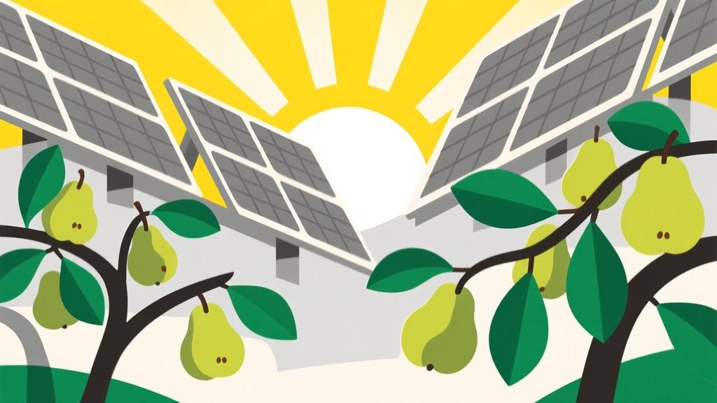 Kruške pod solarnim kišobranom: Manje voća, više struje